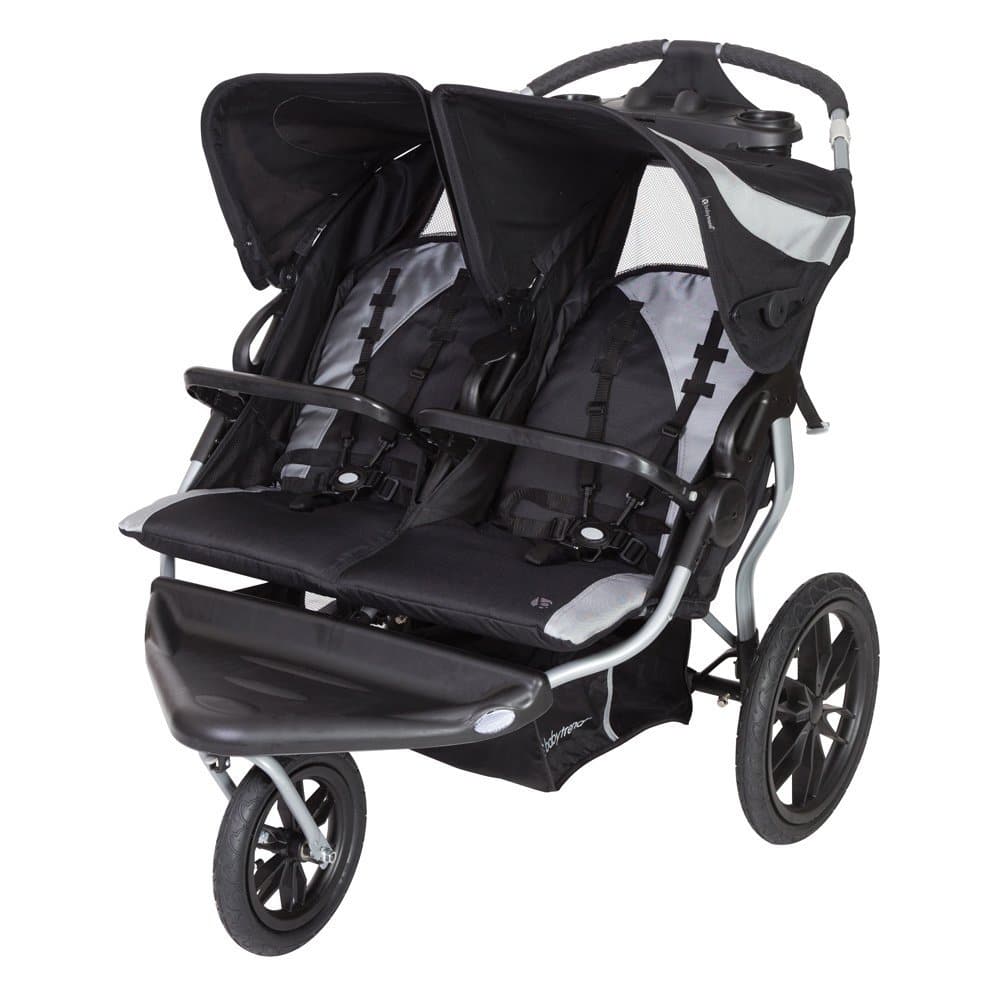 compact double jogging stroller