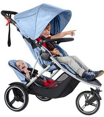 double front facing stroller