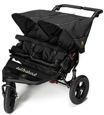 black double pushchair