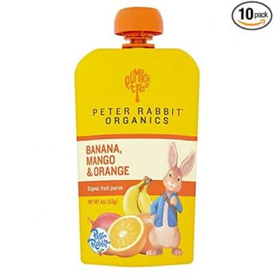 Peter Rabbit Organics Banana, Mango and Orange Puree Squeeze Pouch
