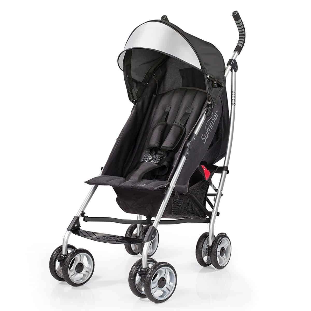 lightweight stroller with extendable hood