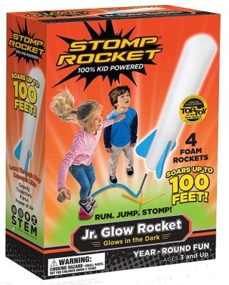 Stomp Rocket Jr. Glow, 4 Rockets