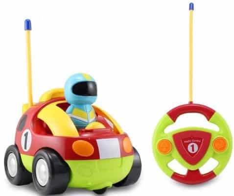 Cartoon R/C Race Car Radio Control Toy for Toddlers