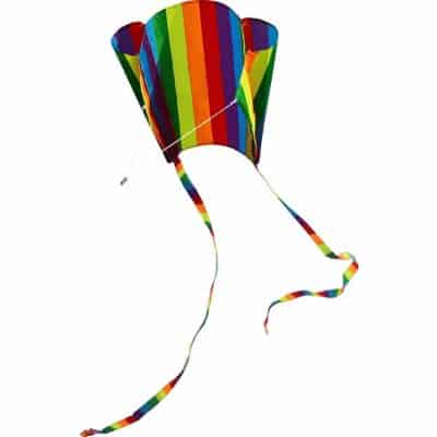 Hengda 31-Inch Rainbow Parafoil Kite for Kids