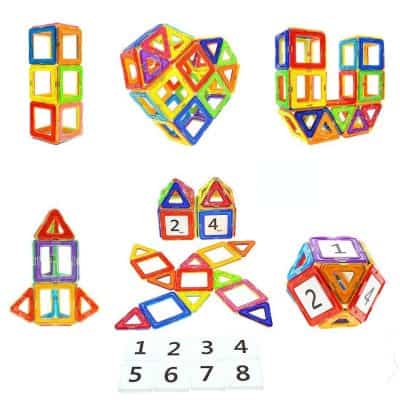 Educational Toys Magnet Building Block Tiles Set