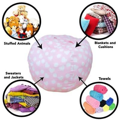 Stuffed Animal Storage Bean Bag Chair