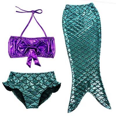 TFJH E 3PCS Fancy Princess Fancy Swimmable Fish Tail