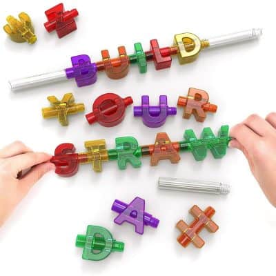 Spelly Straws Reusable Drinking Straws for Kids