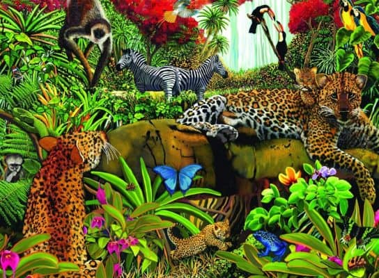 Ravensburger 100 Piece Wild Jungle- Jigsaw Puzzle for Kids