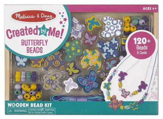 Melissa & Doug Butterfly Friends Wooden Bead Set