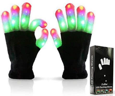 Luwint LED Colorful Flashing Finger Lighting Gloves