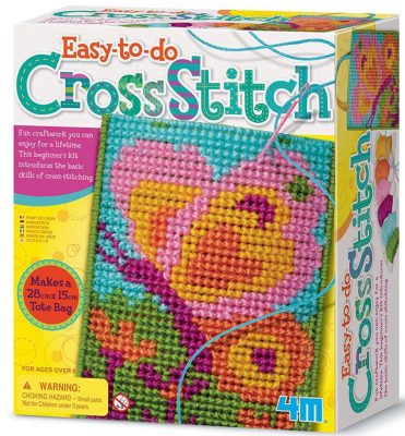 4M Crochet and Cross Stitch Combo Kits for Beginners