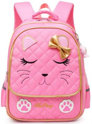 Hyundly Cute Cat Teen Girls School Bookbag