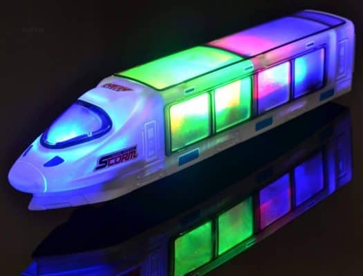 WolVol 3D Lightning Electric Train Toy for Kids
