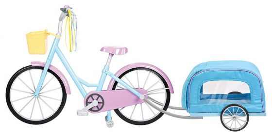 Kindred Hearts Dolls 18" Bicycle with Pet-Trailer