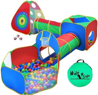 Hide N Side 5pc Kids Ball Pit Tents and Tunnels