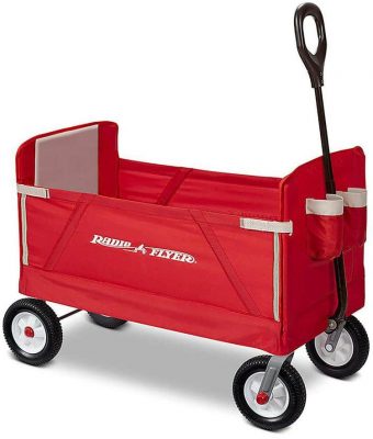 Radio Flyer All-Terrain 3-in-1 EZ Folding Wagon for kids and cargo