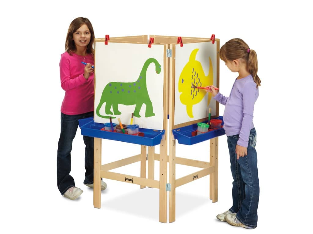 JoyCat Art Easel For Kids Aged 2-8, Wooden Magnetic