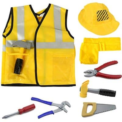 iPlay, iLearn Construction Worker Costume Role Play Kit