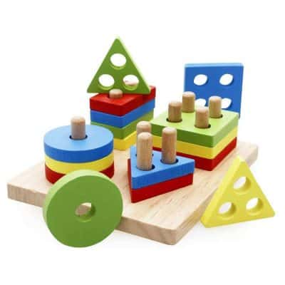 wooden shape puzzles for toddlers