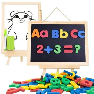 TEPSMIGO Magnetic Letters and Numbers Easel