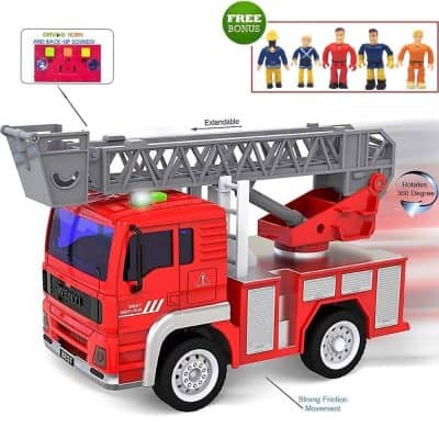 FUNERICA Toy Fire Truck with Lights and Sounds