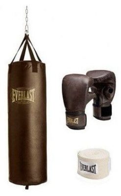 Everlast 100 lb Vintage Heavy Bag Kit