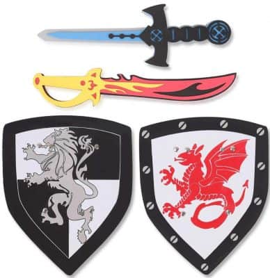 Liberty Imports Dual Foam Sword and Shield Playset