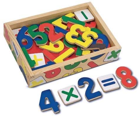 Melissa & Doug 37 Wooden Number Magnets