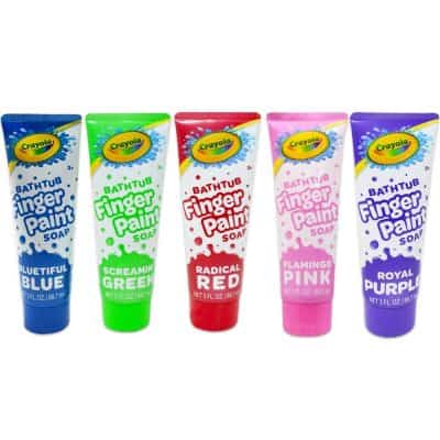 Crayola Bathtub Fingerpaint 5 Color Variety Pack