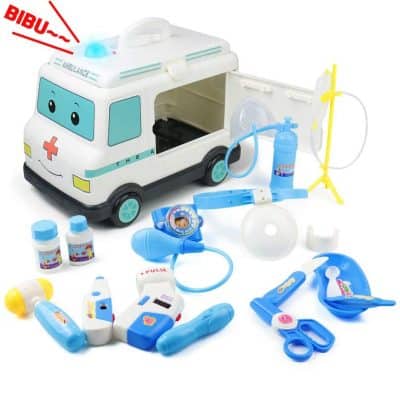 green toys ambulance & doctor's kit