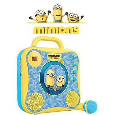 Singing Machine Minions CD+G Karaoke System with Wired Microphone