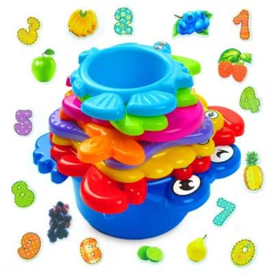 aGreatLife Stacking Cups Bath Toys for Toddlers
