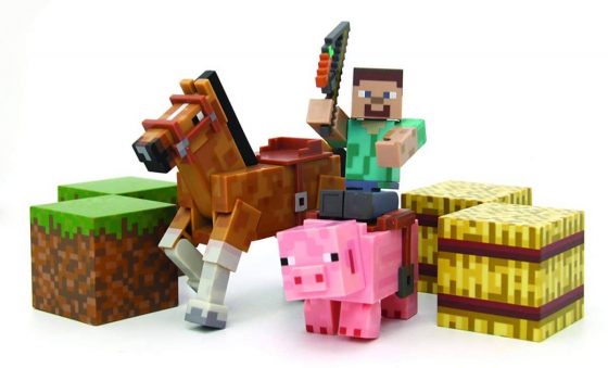 Minecraft Figure set Over World Saddle Pack