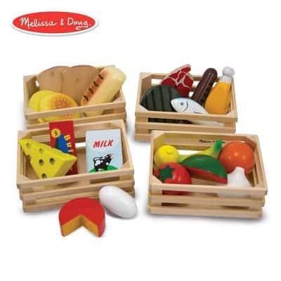 wooden toy shopping basket