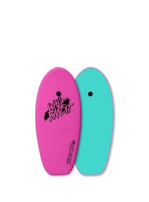 Wave Bandit Shred Sled Mini Surfboard, Neon Pink, 37 inch