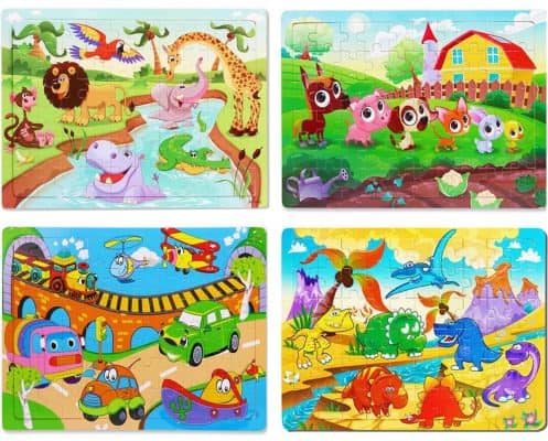 Wooden Jigsaw Puzzles Set