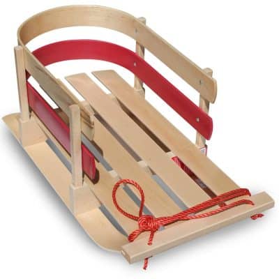 Flexible Flyer Baby Pull Sled. Wood Toddler to-Boggan