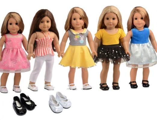 Sweet Dolly 5Pc Lots Doll Clothes