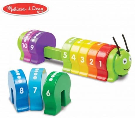 Melissa & Doug Counting Caterpillar Classic Wooden Toy