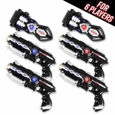 Power Tag Infrared Laser Tag Gun and Groove Set – 6 Player Pack