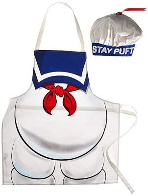 Ghostbusters Stay Puft Apron and Chef Hat Set