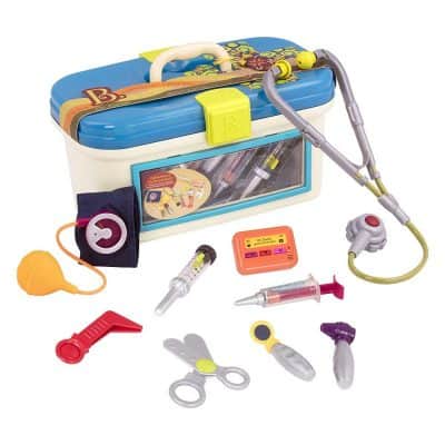 toy doctor kit working stethoscope