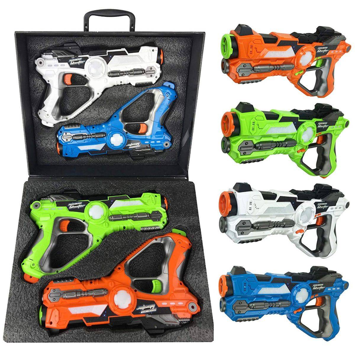 4 NEW BATTERY OPERATED PISTOLS 9/" HANDGUN ACTION REVOLVER WITH LIGHTS AND SOUND