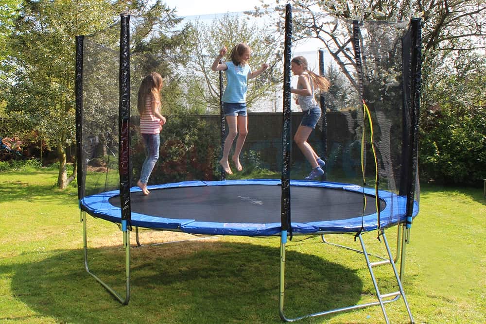 Freesa ChildrenS Trampoline Fitness Trampoline With Safety Net Jump Pad And Spring Cover Pad Baby Care Fence Parent-Child Interactive Game Enhance The Coordination Of ChildrenS Limb Us Fast Shipment
