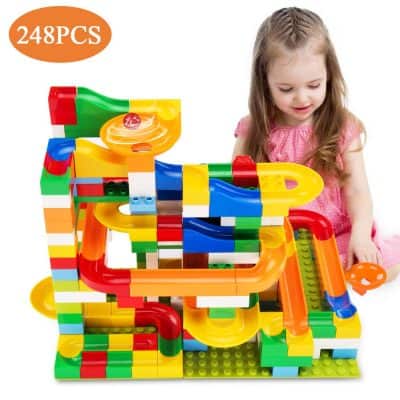 TEMI 248 PCS Marble Run Deluxe Sets