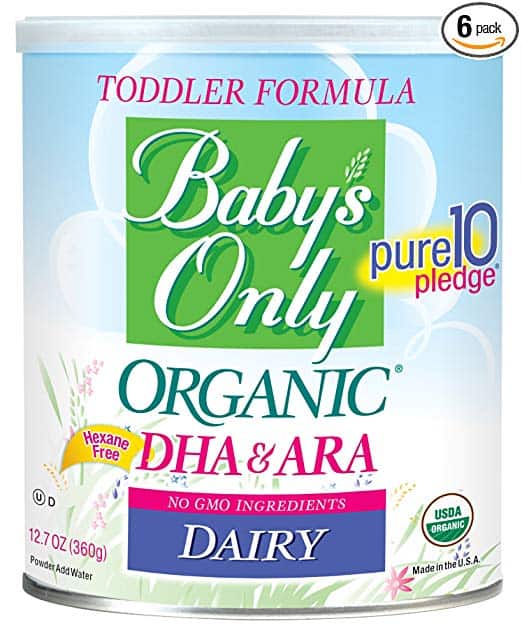 organic baby formula