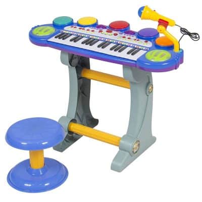 Electronic Keyboard With Microphone