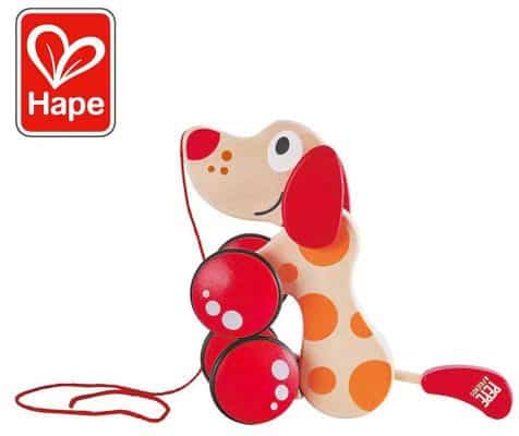 Walk-A-Long Puppy Wooden Pull Toy by Hape