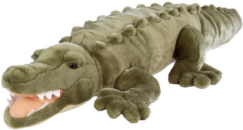 Wild Republic Jumbo Crocodile Giant Stuffed Animal